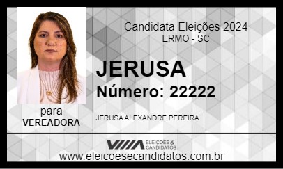 Candidato JERUSA 2024 - ERMO - Eleições