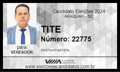 Candidato TITE 2024 - ARAQUARI - Eleições