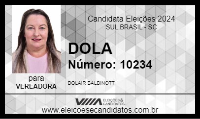 Candidato DOLA 2024 - SUL BRASIL - Eleições