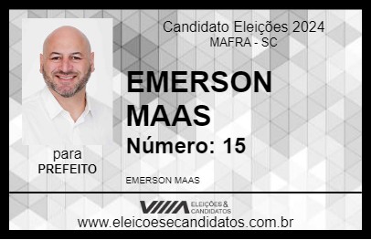 Candidato EMERSON MAAS 2024 - MAFRA - Eleições