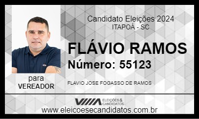 Candidato FLÁVIO RAMOS 2024 - ITAPOÁ - Eleições