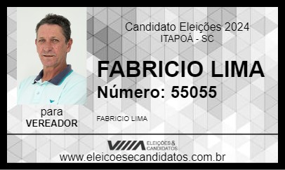 Candidato FABRICIO LIMA 2024 - ITAPOÁ - Eleições