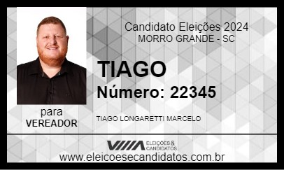 Candidato TIAGO 2024 - MORRO GRANDE - Eleições