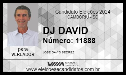 Candidato DJ DAVID 2024 - CAMBORIÚ - Eleições