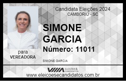 Candidato SIMONE GARCIA 2024 - CAMBORIÚ - Eleições