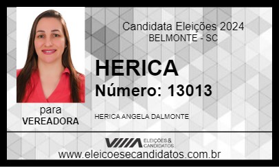 Candidato HERICA  2024 - BELMONTE - Eleições