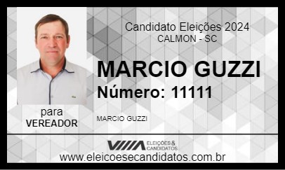 Candidato MARCIO GUZZI 2024 - CALMON - Eleições