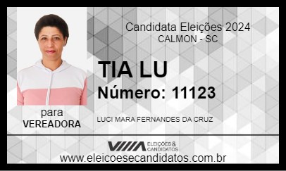 Candidato TIA LU 2024 - CALMON - Eleições