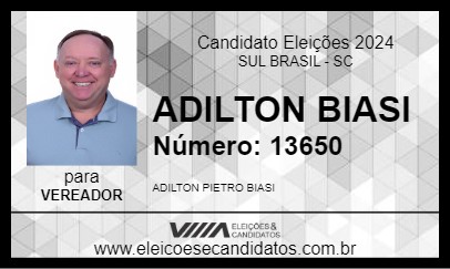 Candidato ADILTON BIASI 2024 - SUL BRASIL - Eleições