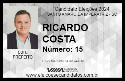 Candidato RICARDO COSTA 2024 - SANTO AMARO DA IMPERATRIZ - Eleições