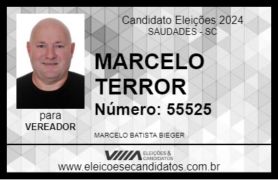 Candidato MARCELO TERROR 2024 - SAUDADES - Eleições