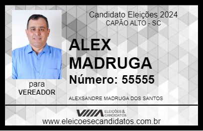 Candidato ALEX MADRUGA 2024 - CAPÃO ALTO - Eleições