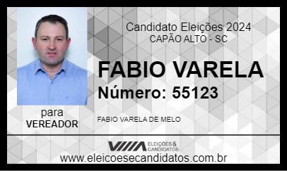 Candidato FABIO VARELA 2024 - CAPÃO ALTO - Eleições