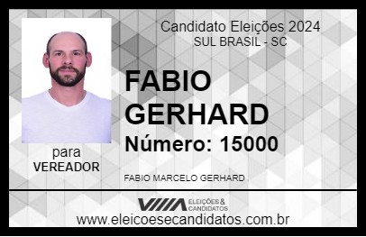 Candidato FABIO GERHARD 2024 - SUL BRASIL - Eleições