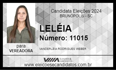 Candidato LELÉIA 2024 - BRUNÓPOLIS - Eleições