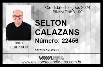 Candidato SELTON CALAZANS 2024 - PINHALZINHO - Eleições