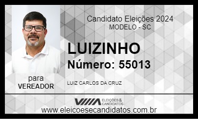 Candidato LUIZINHO 2024 - MODELO - Eleições