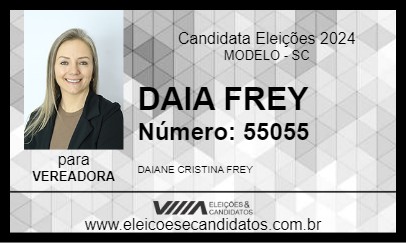 Candidato DAIA FREY 2024 - MODELO - Eleições