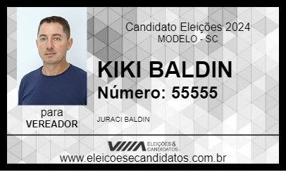 Candidato KIKI BALDIN 2024 - MODELO - Eleições