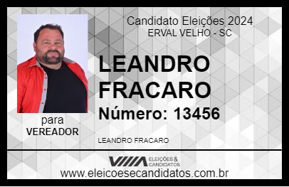 Candidato LEANDRO FRACARO 2024 - ERVAL VELHO - Eleições