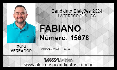 Candidato FABIANO 2024 - LACERDÓPOLIS - Eleições