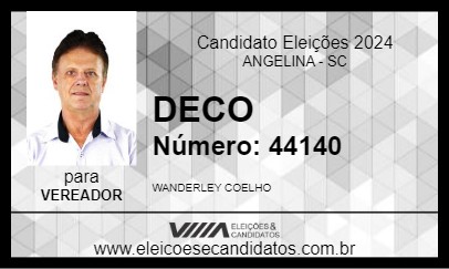 Candidato DECO 2024 - ANGELINA - Eleições