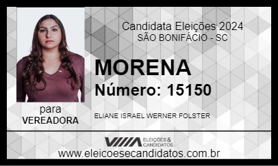 Candidato MORENA 2024 - SÃO BONIFÁCIO - Eleições