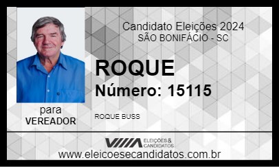 Candidato ROQUE 2024 - SÃO BONIFÁCIO - Eleições