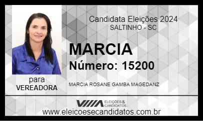 Candidato MARCIA 2024 - SALTINHO - Eleições