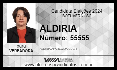 Candidato ALDIRIA 2024 - BOTUVERÁ - Eleições