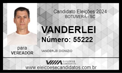 Candidato VANDERLEI 2024 - BOTUVERÁ - Eleições