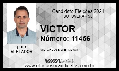 Candidato VICTOR 2024 - BOTUVERÁ - Eleições