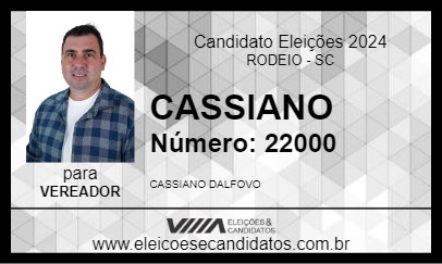 Candidato CASSIANO 2024 - RODEIO - Eleições