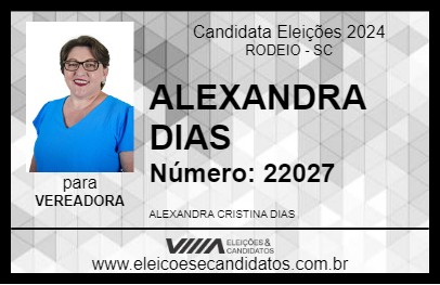 Candidato ALEXANDRA DIAS 2024 - RODEIO - Eleições