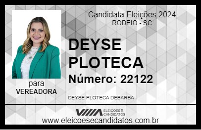 Candidato DEYSE PLOTECA 2024 - RODEIO - Eleições