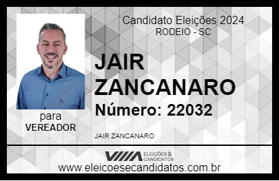 Candidato JAIR ZANCANARO 2024 - RODEIO - Eleições