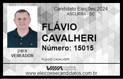 Candidato FLÁVIO CAVALHERI 2024 - ASCURRA - Eleições