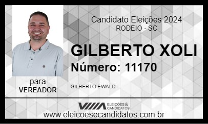 Candidato GILBERTO XOLI 2024 - RODEIO - Eleições