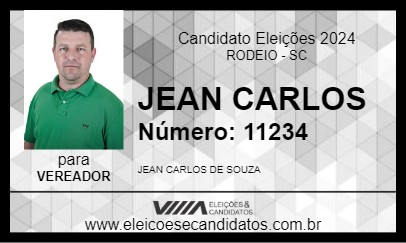 Candidato JEAN CARLOS 2024 - RODEIO - Eleições