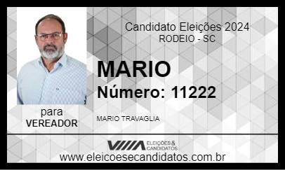 Candidato MARIO 2024 - RODEIO - Eleições