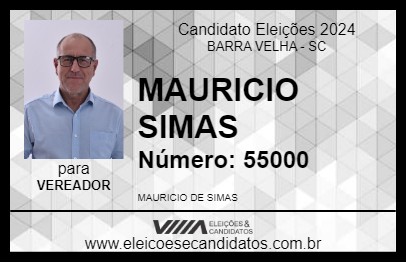 Candidato MAURICIO SIMAS 2024 - BARRA VELHA - Eleições