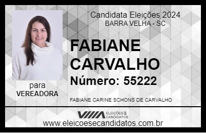 Candidato FABIANE CARVALHO 2024 - BARRA VELHA - Eleições