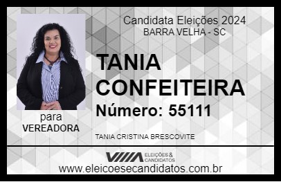 Candidato TANIA CONFEITEIRA 2024 - BARRA VELHA - Eleições