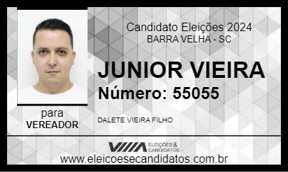 Candidato JUNIOR VIEIRA 2024 - BARRA VELHA - Eleições