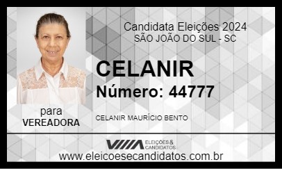 Candidato CELANIR 2024 - SÃO JOÃO DO SUL - Eleições