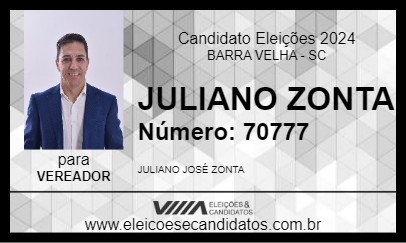 Candidato JULIANO ZONTA 2024 - BARRA VELHA - Eleições