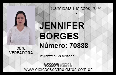 Candidato JENIFER BORGES 2024 - BARRA VELHA - Eleições