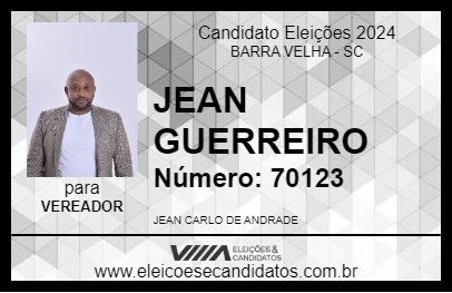 Candidato JEAN GUERREIRO 2024 - BARRA VELHA - Eleições