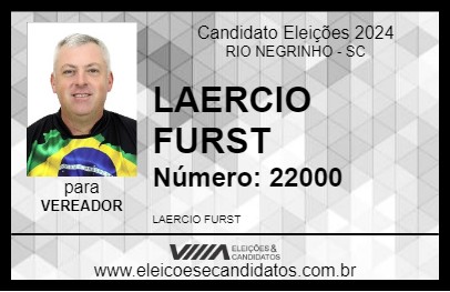 Candidato LAERCIO FURST 2024 - RIO NEGRINHO - Eleições