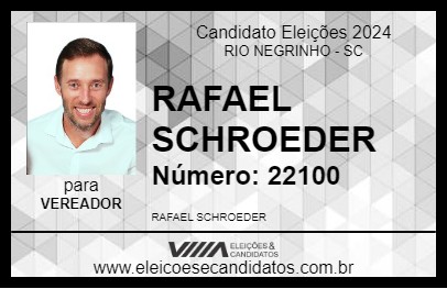 Candidato RAFAEL SCHROEDER 2024 - RIO NEGRINHO - Eleições